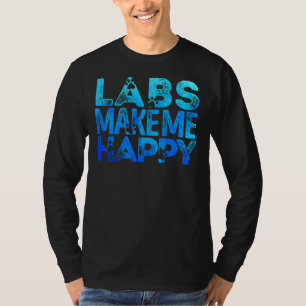Labrador macht mich glücklich Labrador Retriever L T-Shirt