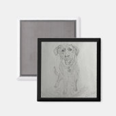 Labrador Magnet (Vorderseite/Rückseite)