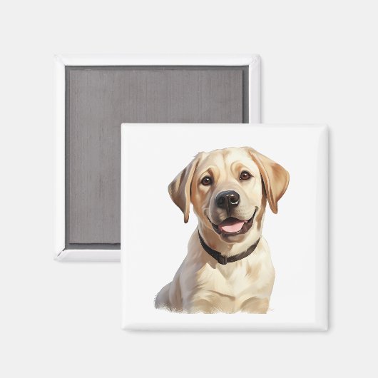 Labrador Magnet (Vorderseite/Rückseite)