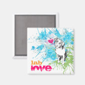 Labrador Magnet (Vorderseite/Rückseite)