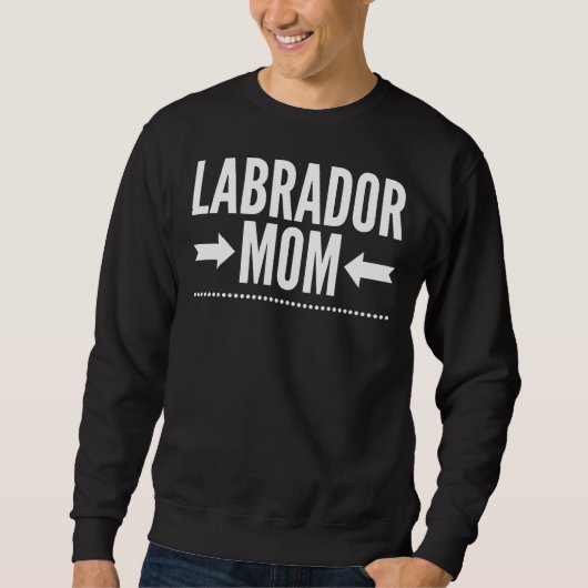 Labrador Mama Angepasst Scoop Sweatshirt (Vorderseite)