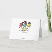 Labrador Mama Entspannen mit ihrer Kinderkarte Karte (Rückseite)