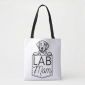 "Labrador Mama" Flüchtige Blick-a-Boo Premium-Tasc Tasche (Vorderseite)