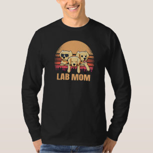 Labrador Mama Gelbes Labrador Retriever Vintag Dog T-Shirt