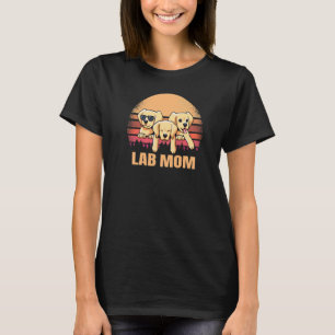 Labrador Mama Gelbes Labrador Retriever Vintag Dog T-Shirt