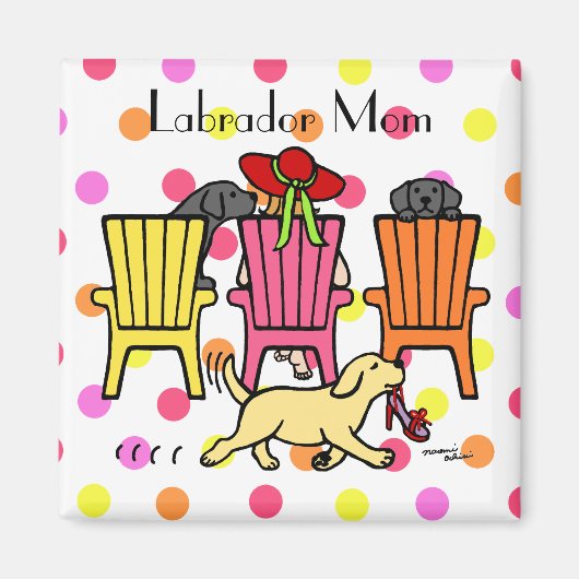 Labrador-Mama in Poolside Magnet (Vorne)