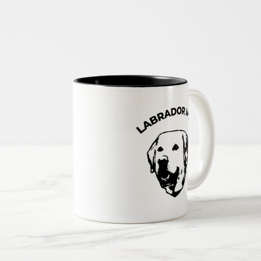 Labrador Mama Kaffee Tasse (VorderseiteRechts)