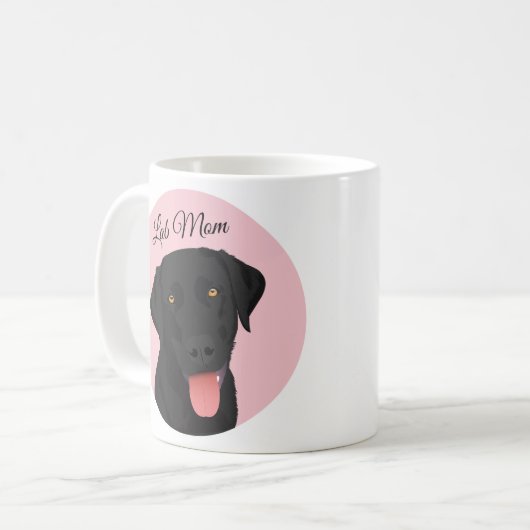 Labrador Mama Kaffeetasse (Vorderseite Links)