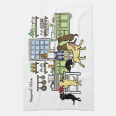 Labrador Mama Kitchen Geschirrtuch (Vertikal)