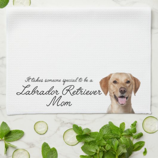 Labrador-Mama-Küchen-Tuch Handtuch (Gefaltet)