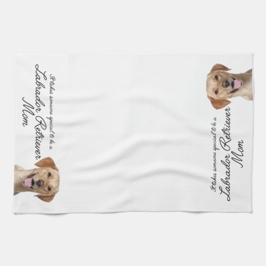 Labrador-Mama-Küchen-Tuch Handtuch (Horizontal)
