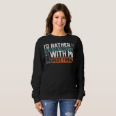 Labrador Mama Labrador Hund Welpe Sweatshirt (Vorne ganz)
