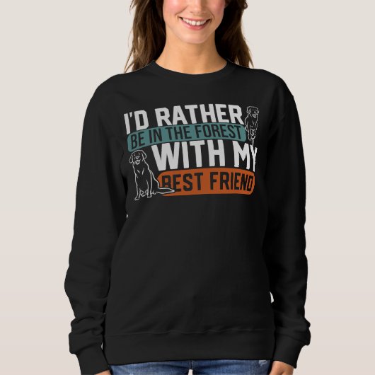 Labrador Mama Labrador Hund Welpe Sweatshirt (Vorderseite)