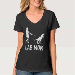 Labrador Mama Labrador Retriever Mama Dog Dinosaur T-Shirt
