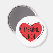 Labrador-Mama Magnet (Vorderseite/Rückseite)