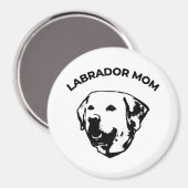 Labrador-Mama Magnet (Vorderseite/Rückseite)