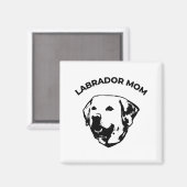 Labrador-Mama Magnet (Vorderseite/Rückseite)