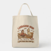 Labrador-Mama Mein Chef Hat Pfoten Tragetasche (Rückseite)