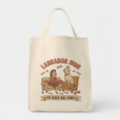 Labrador-Mama Mein Chef Hat Pfoten Tragetasche (Vorne)