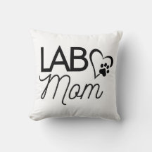 "Labrador Mama" Quadrat Kissen