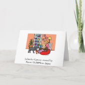 Labrador Mama Reading Karte (Rückseite)