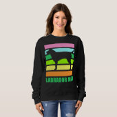 Labrador Mama Retro Sweatshirt (Vorne ganz)