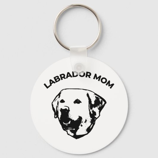 Labrador-Mama Schlüsselanhänger (Vorderseite)