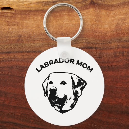 Labrador-Mama Schlüsselanhänger (Rückseite)