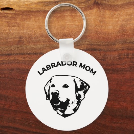 Labrador-Mama Schlüsselanhänger (Vorderseite)