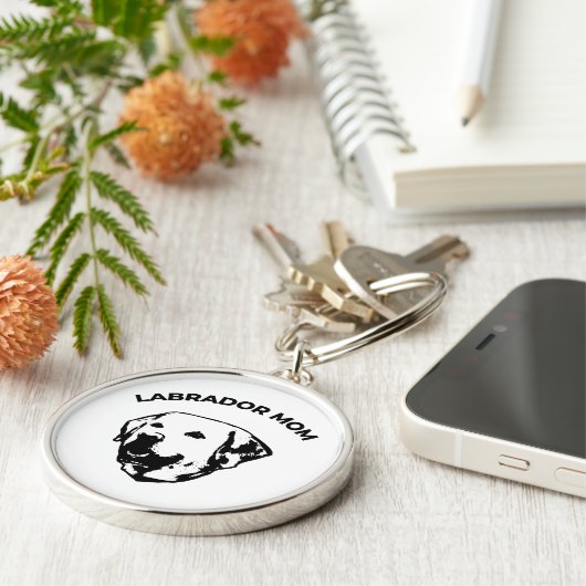 Labrador-Mama Schlüsselanhänger (Seite)