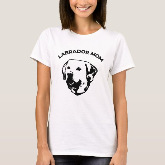 Labrador-Mama T-Shirt (Vorderseite)