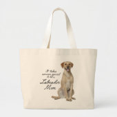 Labrador-Mama-Tasche Jumbo Stoffbeutel (Vorne)