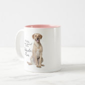 Labrador-Mama-Tasse Zweifarbige Tasse (Vorderseite Links)