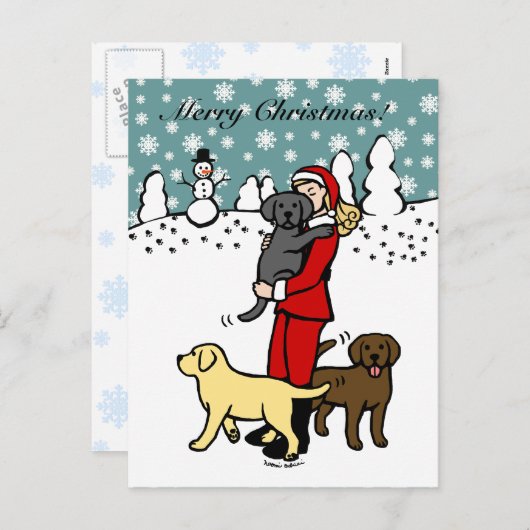 Labrador Mama Weihnachten (Vorne/Hinten)