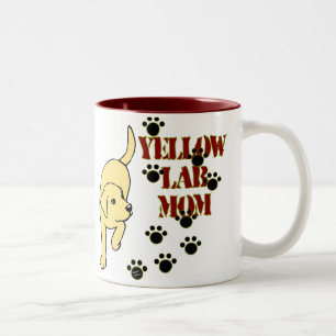 Labrador-Mama Zweifarbige Tasse