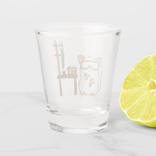 Labrador-Maus Schnapsglas (Rückseite)