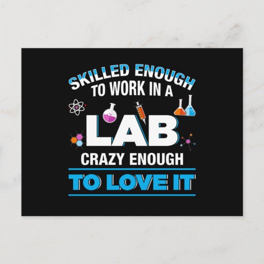 Labrador Medizinischer Labortest Tu Postkarte (Vorderseite)