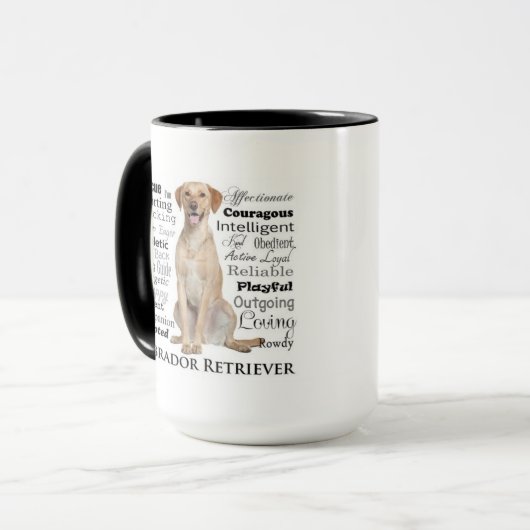Labrador-Merkmal-Tasse Tasse (Vorderseite Links)