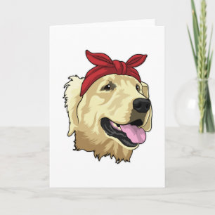 Labrador mit Bandana Karte