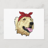 Labrador mit Bandana Postkarte (Vorderseite)