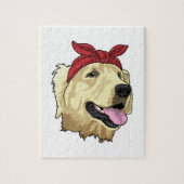 Labrador mit Bandana Puzzle (Vertikal)