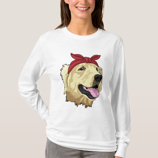 Labrador mit Bandana T-Shirt (Vorderseite)