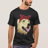 Labrador mit Bandana T-Shirt (Vorderseite)