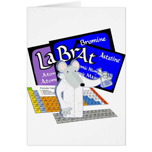 Labrador mit Elementen aus der Periodischen Tabell (Vorne)