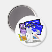 Labrador mit Elementen aus der Periodischen Tabell Magnet (Vorderseite/Rückseite)