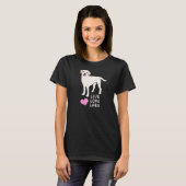 Labrador mit Live-Liebe Niedlich Labrador Retrieve T-Shirt (Vorne ganz)