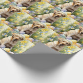 Labrador mit Ostereiern Geschenkpapier (Ecke)