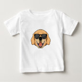 Labrador mit Sonnenbrille Baby T-shirt (Vorderseite)