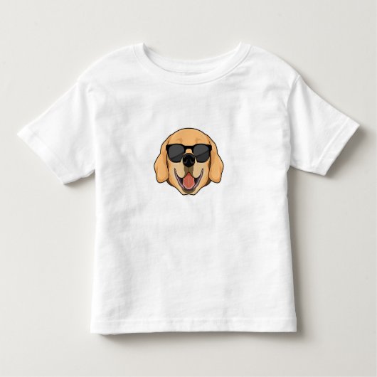 Labrador mit Sonnenbrille Kleinkind T-shirt (Vorderseite)