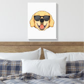 Labrador mit Sonnenbrille Leinwanddruck (Insitu (Schlafzimmer))